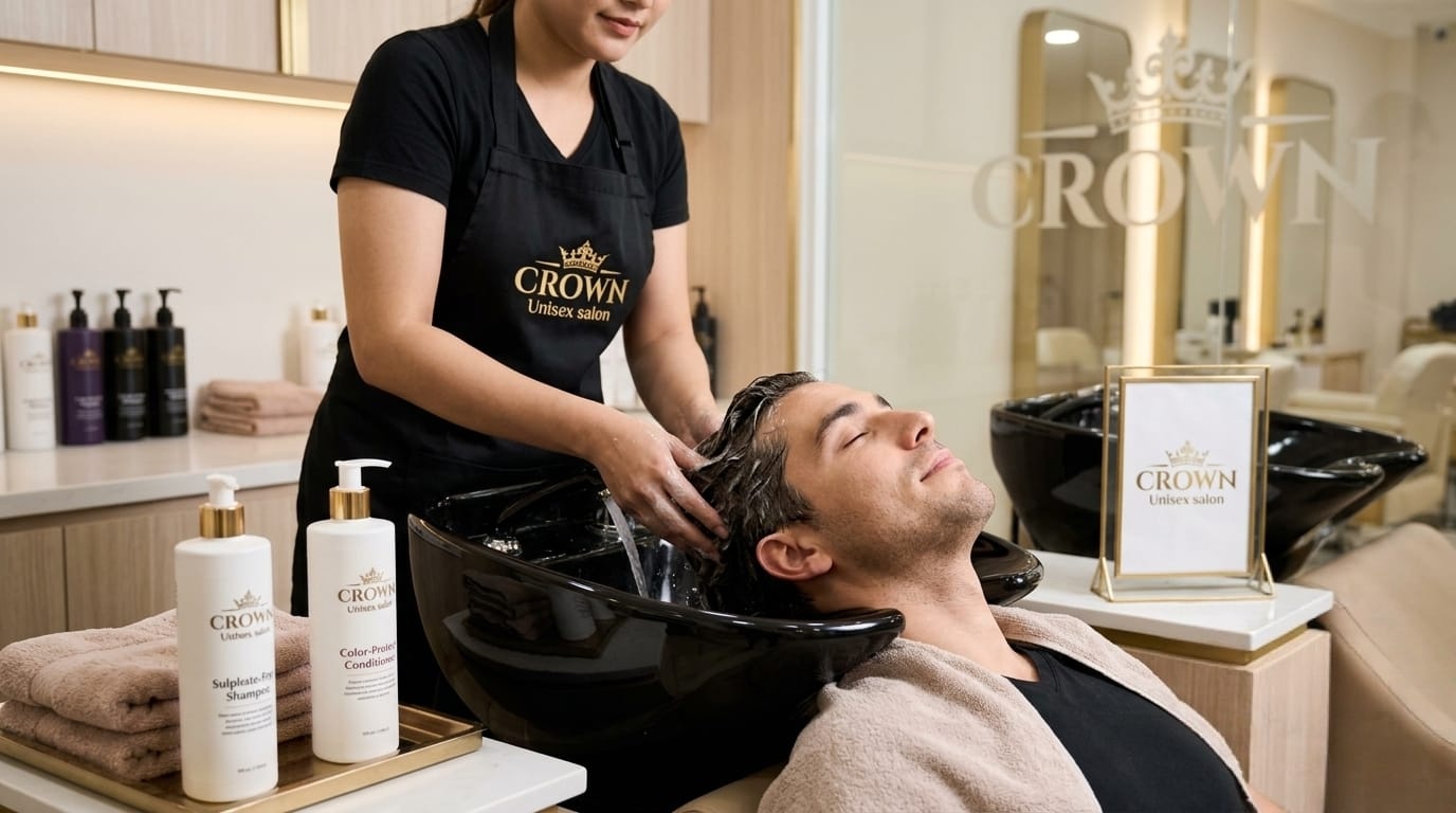 Hair Wash (Treated Hair) - Men